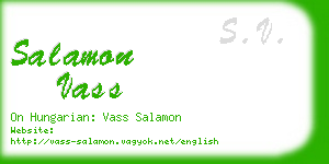 salamon vass business card